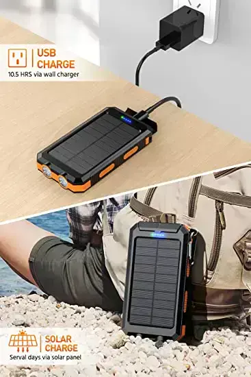 Портативний зарядний пристрій KAPURUI Power Bank - 10 000mAh - Orange